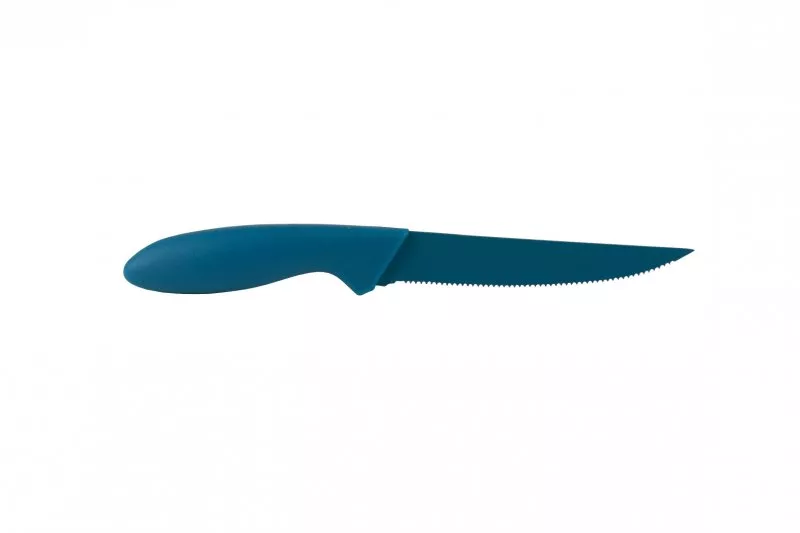 Снимка на Цветен кухненски нож с назъбено острие 5“