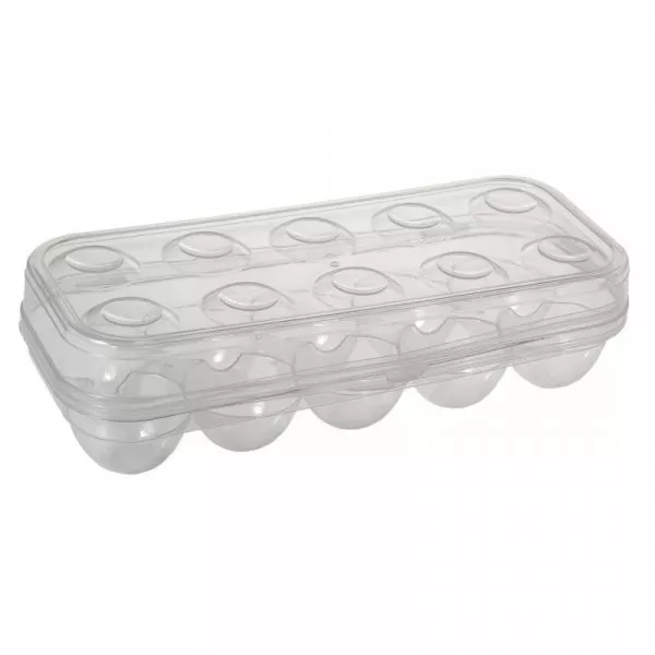 Снимка на Пластмасова поставка за яйца за хладилник - 10 места
