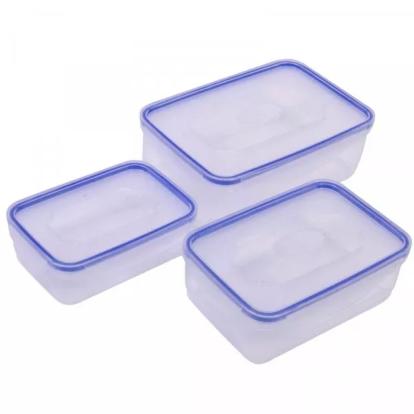 Снимка на Комплект кутии за храна с капак - 3 различни размера