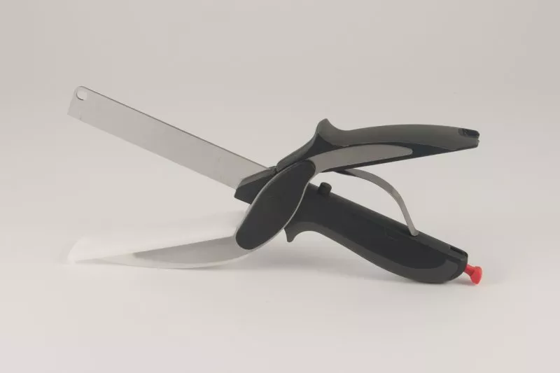 Снимка на Комплект 2в1 кухненска ножица с дъска за рязане