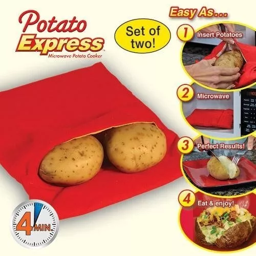 Снимка на Potato Express Чанта за печени картофки в микровълнова фурна