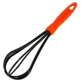 Снимка на Кухненска пластмасова бъркалка - оранжева - 26 см