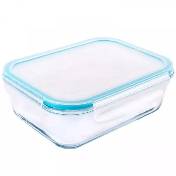 Снимка на Стъклена кутия за храна - с капак - 1.5 л