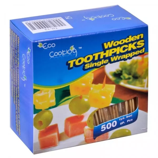Снимка на Самостоятелно опаковани клечки за зъби - 500 бр.