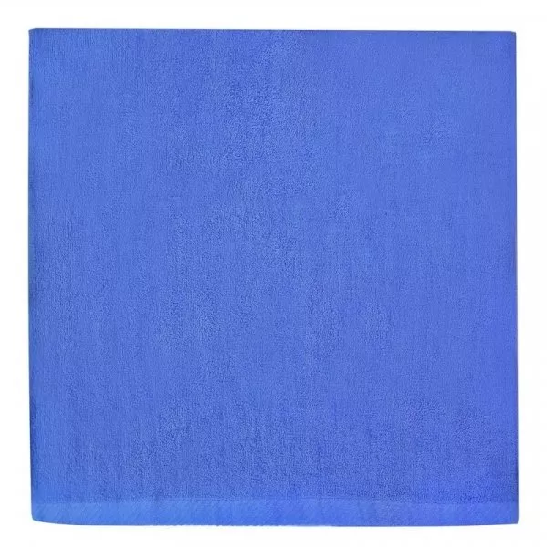 Снимка на Памучна хавлиена кърпа за лице - синя - 44 х 78 см