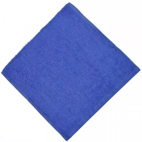 Снимка на Памучна хавлиена кърпа за ръце - синя - 29 х 48 см