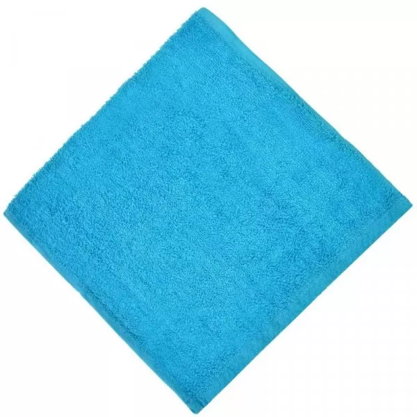 Снимка на Памучна хавлиена кърпа за ръце - тюркоаз - 29 х 48 см