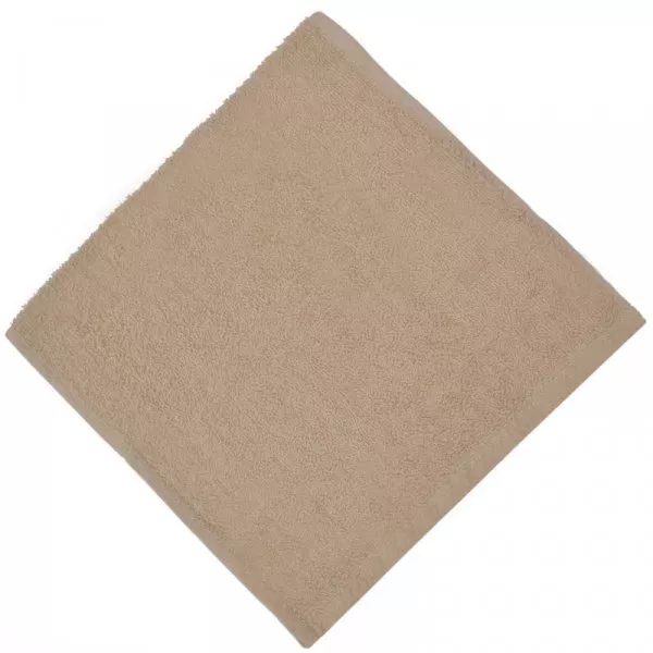 Снимка на Памучна хавлиена кърпа за ръце - светло кафява - 29 х 48 см