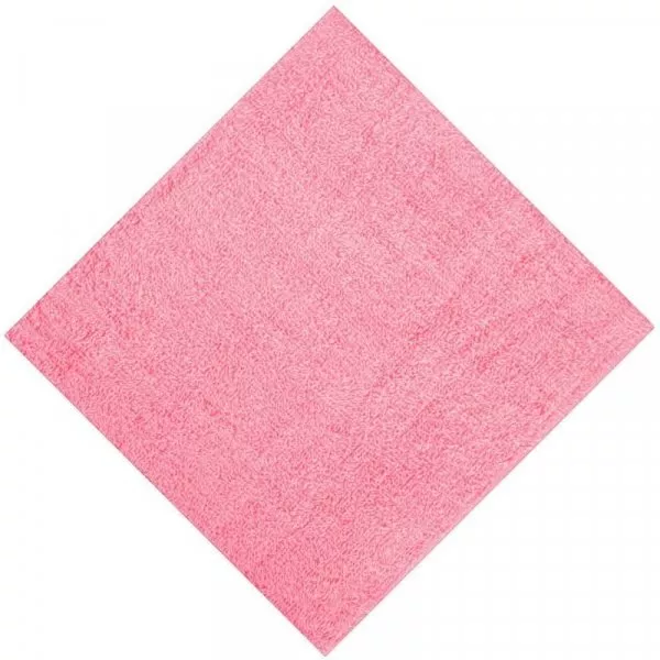 Снимка на Памучна хавлиена кърпа за ръце - розова - 29 х 48 см