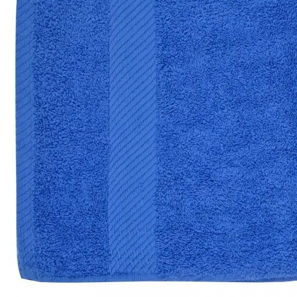 Снимка на Памучна хавлиена кърпа за баня - синя - 90 х 50 см