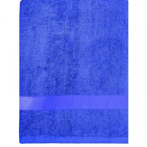 Снимка на Памучна хавлиена кърпа за баня - синя - 70 х 140 см