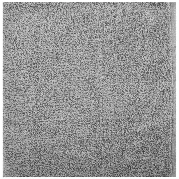 Снимка на Памучна хавлиена кърпа за лице - сива - 44 х 78 см