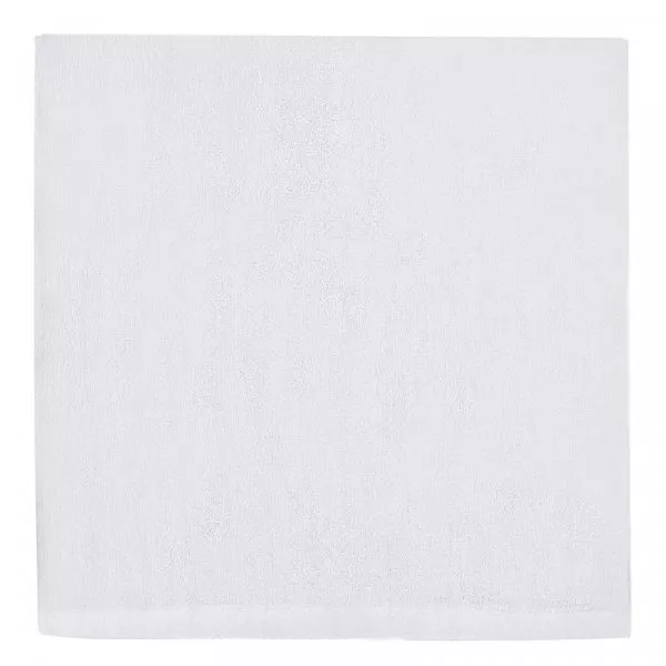 Снимка на Памучна хавлиена кърпа за лице - бяла - 44 х 78 см