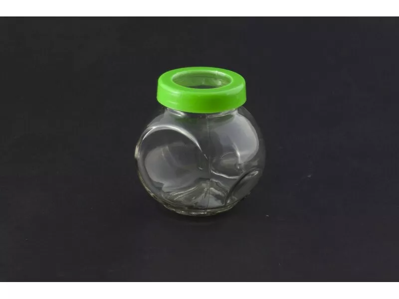 Снимка на Стилен стъклен буркан за подправки, ядки и кафе - 150 мл