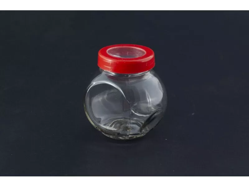 Снимка на Стилен стъклен буркан за подправки, ядки и кафе - 150 мл
