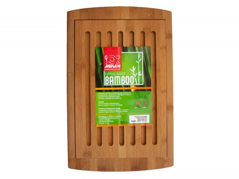 Снимка на Висококачествена бамбукова дъска за хляб с решетка