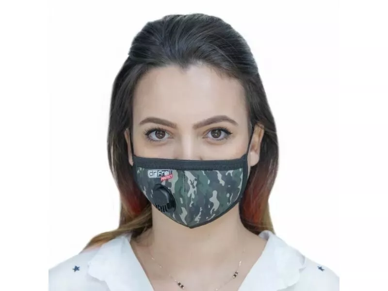 Снимка на Защитна маска с клапан подсилена със сребърни йони (размер XS-M)