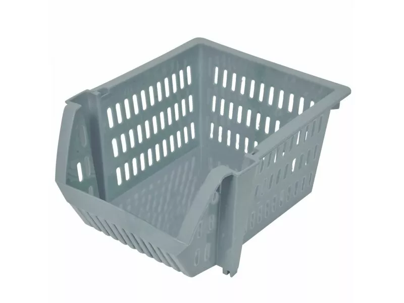 Снимка на Пластмасова кошница за съхранение- сива