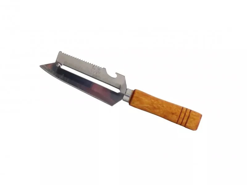 Снимка на Нож за зеле с дървена дръжка