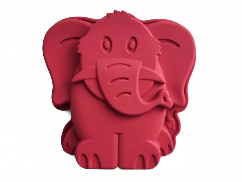 Снимка на Силиконова форма Слон за кекс