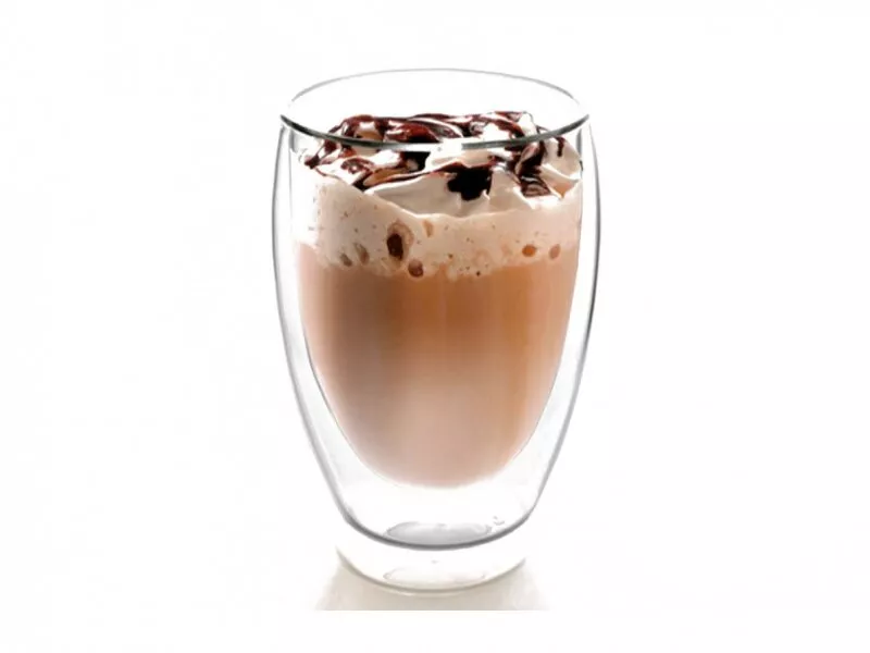 Снимка на Голяма двустенна термо чаша за кафе и алкохол - 350 мл