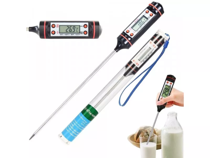 Снимка на Дигитален кухненски термометър за месо и течности