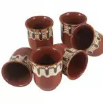 Снимка 2 на Комплект 6 керамични чаши за ракия - аксесоар за мераклии