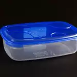 Снимка на Пластмасова кутия за съхранение на храна - 1 литър с цвят Син