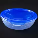 Снимка на Пластмасова кутия за храна с капак - 0.6л с цвят Син