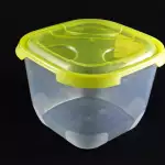 Снимка на Голяма кутия с капак за съхранение на храна 3л с цвят Жълт