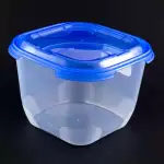 Голяма кутия с капак за съхранение на храна 3л - син