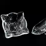 Снимка 4 на Красива стъклена захарница Лилиум