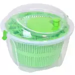 Снимка на Пластмасов миксер за салата - ръчен - 4.5 л с цвят Зелен