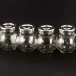 Комплект стъклени буркани с капачка - 4 бр.