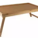 Снимка 1 на Сгъваема бамбукова маса за закуска в леглото