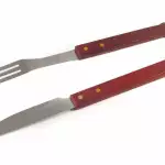 Снимка 2 на Комплект вилица и нож за скара
