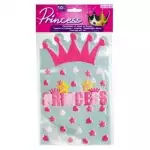Снимка на Комплект торбички за сладкиши с панделки - Princess - 10 бр. с цвят 