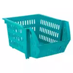 Снимка на Пластмасова кошница за съхранение - синя с цвят Син
