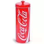 Снимка на Метална кутия за сламки - Coca-Cola с цвят Червен