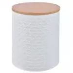 Снимка на Метална кутия за съхранение на продукти и подправки - бяла с цвят Бял