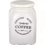 Снимка на Порцеланов буркан за кафе - 900 мл с цвят Перла