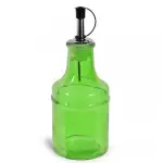 Снимка на Стъклена бутилка за зехтин или олио - 250 мл с цвят Зелен