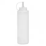 Снимка на Пластмасова бутилка за олио или зехтин - 700 мл с цвят Бял