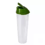 Снимка на Пластмасова бутилка за зехтин или олио с дозатор - 1 л с цвят Зелен