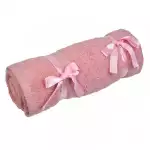 Снимка на Памучна хавлиена кърпа за баня - пепел от рози - 70 х 140 см с цвят Розов