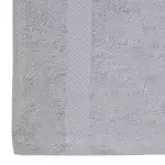 Памучна хавлиена кърпа за баня - сива - 90 х 50 см