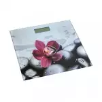 Снимка на Електронен кантар с LCD дисплей - орхидея с цвят 
