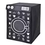 Снимка на Платнен кош за пране - пералня - черен - 55 см с цвят Черен