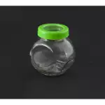 Снимка на Стилен стъклен буркан за подправки, ядки и кафе - 150 мл с цвят Зелен