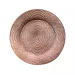 Снимка на Подложна чиния с брокатен ефект ф33 с цвят Розов